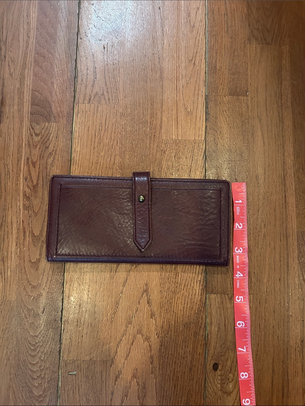 Madewell Leather Wallet Maroon Leather Wallet - Picture 3 of 6